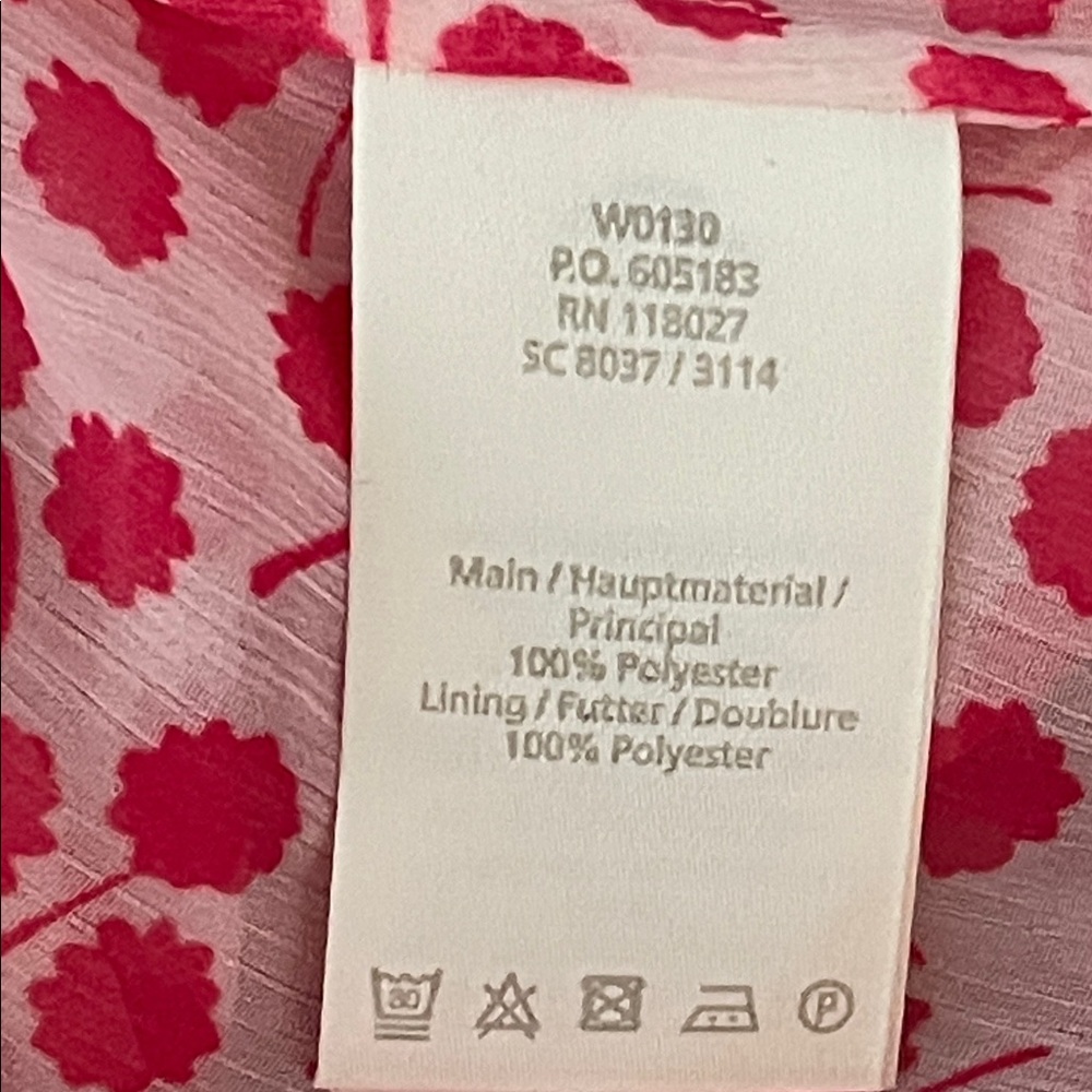 Boden Florence Pink Floral Blouse Size 8 - Picture 8 of 9
